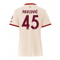 Dres Bayern Munich Aleksandar Pavlovic #45 Tretina pre Ženy 2024-25 Krátky Rukáv